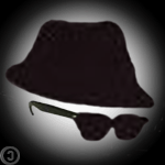 chapeaux lunettes noirs